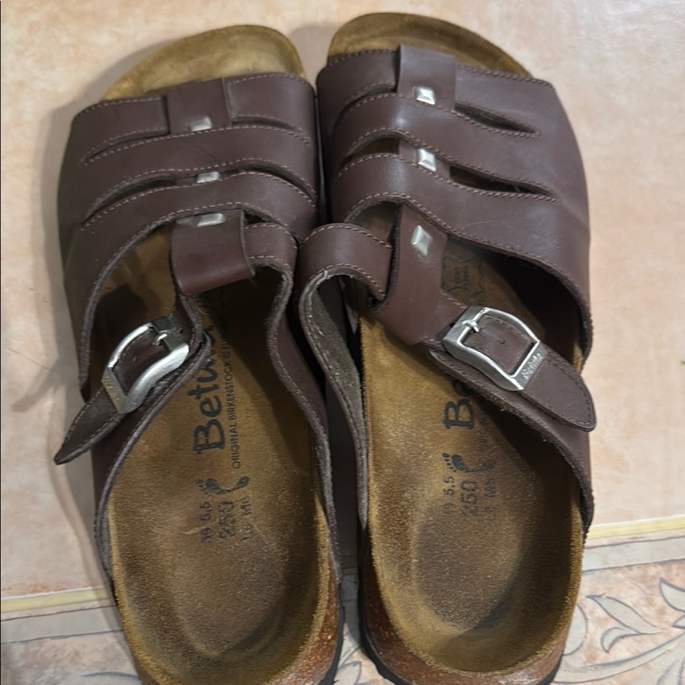 Birkenstock Brown Leather Sandals